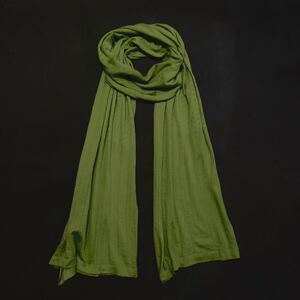 John Smedley/Sea Island Cotton Scarf/Made in England/Light Green/Stole/Muffler/ジョンスメドレー/大判ストール/マフラー/若草色