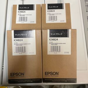 未使用 EPSON 期限切れ インク icmb24 ブラック 4個