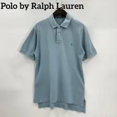 Polo by Ralph Lauren　ポロシャツ　Lサイズ　水色　刺繍　半袖