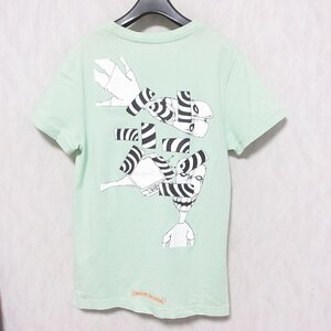 良品 19SS CHROME HEARTS クロムハーツ MATTY BOY バックプリント Tシャツ カットソー XS ライトグリーン ◆