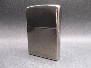 中古ライター17【ZIPPO】 ジッポ ブラックメッキ 未使用品 2003年製