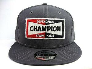 最後1個 新品！ CHAMPION チャンピオン スパーク プラグ NEW ERA キャップ グレー 検 ビンテージ CAP ビンテージ BELL500TX ハーレー BUCO