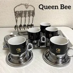 Queen Bee コーヒーカップ ソーサー 5客セット