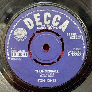 ◆UKorg7”s!◆TOM JONES◆THUNDERBALL◆