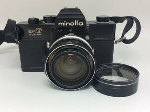 RR110△【動作/精度未確認】※レンズ難有り ミノルタ MINOLTA SRT SUPER ブラックボディ 現状品 ジャンク品