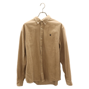 CARHARTT カーハート MADISON FINE CORD SHIRT マディソンファイン 長袖コーデュロイシャツ ブラウン