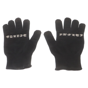 CHROME HEARTS クロムハーツ WORK GLOVES ロゴ グローブ 軍手 ブラック