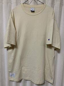 WTAPS x CHAMPION ACADEMY S/S COTTON. TEE Tシャツ 212HBCHD-CSM01S SAND BEIGE サンドベージュ ダブルタップス チャンピオン L BLANK