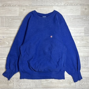 Champion/チャンピオン/90s/刺繍タグ/USA製/REVERSE WEAVE/リバースウィーブ/CREWNECK SWEATSHIRT/クルーネックスウェット/M/ブルー系