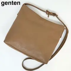 24E19 genten ゲンテン ショルダーバッグ 本革 レザー