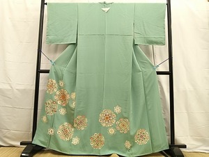 平和屋着物■豪華色留袖　駒刺繍　宝相華　金彩　正絹　逸品　未使用　BAAL1344ph