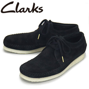 Clarks (クラークス) 26165081 Weaver ウィーバー メンズ ブーツ Black Suede CL080 UK7.5-約25.5cm