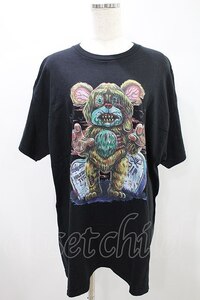 LAND by MILKBOY / ZOMBIE BEAR TEE 黒 H-24-11-11-020-MB-TO-KB-ZT102