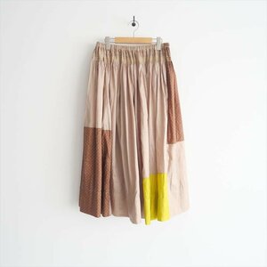 2024SS / journal standard luxe購入品 / INJIRI インジリ / PATCHWORK GATHERED SKIRT スカート M / 24060450000 / 2404-2024