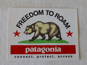 patagonia FREEDOM TO ROAM ステッカー パタゴニア connect、protect、access パタゴニア PATAGONIA