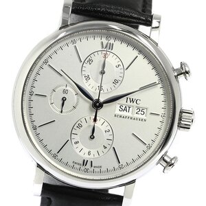 IWC SCHAFFHAUSEN IW391027 ポルトギーゼ クロノグラフ 自動巻き メンズ 良品 保証書付き_779241