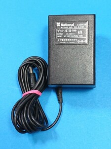 送料無料 即決 NATIONAL 松下 ACアダプタ RD-9403A RD-9402互換 ストレートプラグ DC9V 500mA センターマイナス 管SS 