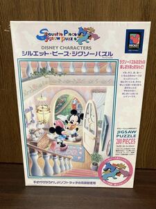 フィルム未開封 Disney ディズニー ミッキー ミニー デートの朝 シルエット ジグソー パズル JIGSAW PUZZLE 日本製 280ピース