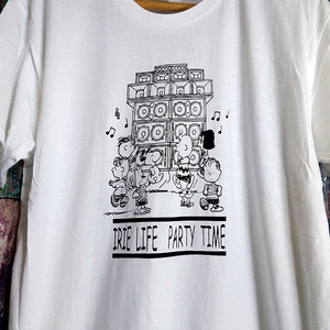 送込　SNOOPY SOUND　IRIE LIFE PARTY TIME♪ 半袖Tシャツ　白　Mサイズ