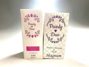 1円～ 未使用 パーリーデュー ふきとり美容水/クレンジング＆ウォッシュ 800ml/450ml 2点セット 美容水 化粧水 洗顔料 化粧品 スキンケア