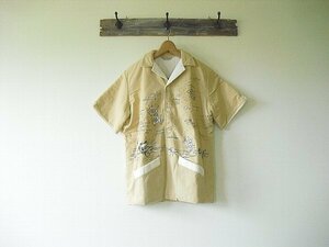 Beach Shirts/Under Sea（WAREHOUSE）ウエアハウス　ビーチシャツ　マイアミ　コットン・パイル地　＠M　希少　絶版　デッドストック　新品