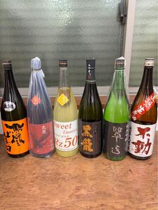  家飲み日本酒セット1800ml dセット鳳凰美田/高龍/RZ50sweet/黒龍大吟醸/裏翠玉/不動