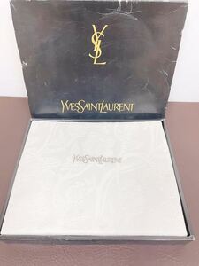 【未使用】YSL YVES SAINT LAURENT （イヴサンローラン ）ジャガードシーツ ホワイト