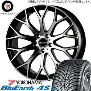 225/50R18 オールシーズンタイヤホイールセット UX CH-R etc (YOKOHAMA BluEarth AW21 & SHARON 5穴 114.3)