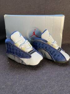 NIKE FIRST JORDAN XIII　青×グレー☆ファーストジョーダン☆8cm / 未使用 / AIR JORDAN / BABY JORDAN / 1997年 / ジョーダン13