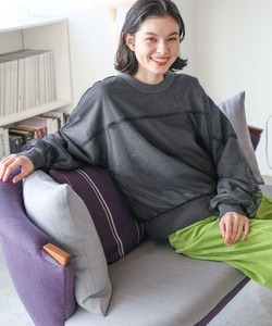 「niko and...」 スウェットカットソー LARGE ブラック レディース