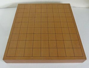 ☆大判将棋盤 将棋盤 卓上盤 一枚板 板目木裏 41.5×45.3×5.5cm USED品☆