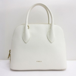 フルラ FURLA ハンドバッグ レザー ホワイト ☆AA★ レディース