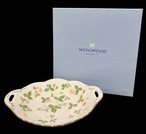 YKR1091 WEDGWOOD ウェッジウッド プレート皿 ワイルドストロベリー ウィンザートレイ 直径19.5cm 深さ3.5cm 