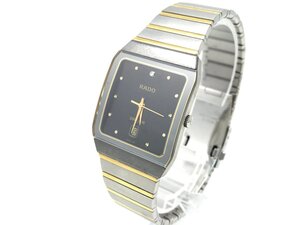 RADO ラドー DIASTAR ダイヤスター 129.0266.3 ダイヤ11P デイト クオーツ 不動 中古【UW110586】▲