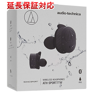 【新品訳あり(箱きず・やぶれ)】 audio-technica ワイヤレスヘッドホン SONICSPORT ATH-SPORT7TW BK ブラック [管理:1100056919]