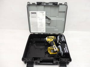 kd49）　makita　マキタ　充電式インパクトドライバ　TD172DGXFY　イエロー　バッテリ2個・充電器欠品　中古・現状品