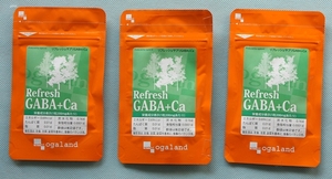 Refresh GABA+Ca ogaland 90粒×3袋(約３ヶ月分) 未開封品