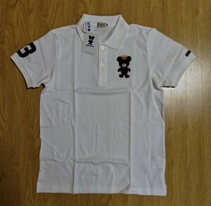 【新品】 ミキハウス キングくん ポロシャツ 150cm 白 日本製