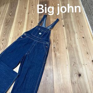 Big john ビッグジョン ユニバーサル オーバーオール サロペット デニムパンツ インディゴ サイズM 玉mc3240