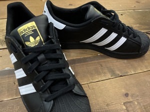 adidas アディダス superster スーパースター eg4959 26.0cm コア ブラック mens used スニーカー ローカット 金ベロ RUN-DMC