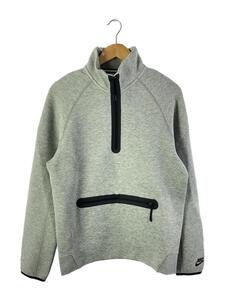 NIKE◆テックフリースハーフジップ/M/ポリエステル/GRY/FB7999-063