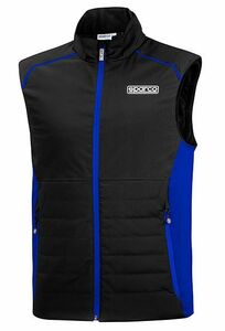 SPARCO（スパルコ） ベスト VEST ブラックxブルー XSサイズ 防風 軽量