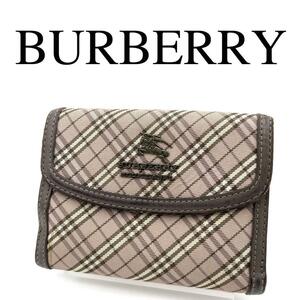 BURBERRY BLUE LABEL バーバリー 折り財布 チェック柄