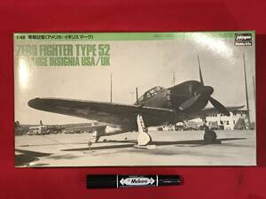 Ａ7896●プラモデル 未組立【1:48 零戦52型(アメリカ・イギリスマーク)ZERO FIGHTER TYPE52 STRANGE INSIGNIA USA/UK】