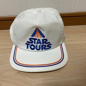 STAR TOURS 帽子　USA　スターウォーズ　ディズニー　1986 80s 希少　ビンテージ　walt Disney アメリカ製　　90t star WARS キャップ