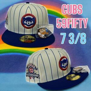 新品73/8 シカゴ・カブス　人気マスコット『CLARK』ピンズ付き　ニューエラ　海外限定　CUBS NEW ERA 今永昇太　鈴木誠也