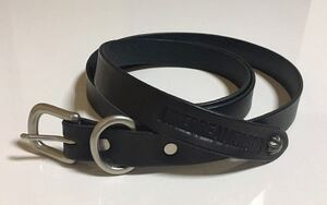 LIKEDREAMERSDO NARROW BELT BLACK 新品 925 SILVER ナロー レザー ベルト ブラック 黒 栃木レザー シルバー コンチョ 本革 