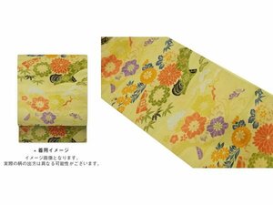 ys6995294; 宗sou 読み本に松竹梅・花籠模様織り出し名古屋帯（着用可）【アンティーク】【着】