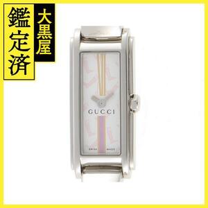 GUCCI グッチ 腕時計 109 YA109503 ステンレス ホワイト文字盤 クオーツ【472】SJ