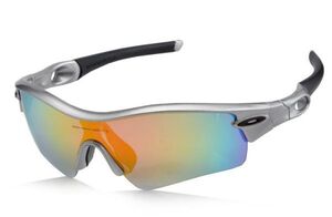 OAKLEY オークリー radar 専用交換レンズ4枚 メガネ 眼鏡 ケース付き スポーツサングラス プラスチックフレーム 偏光レンズ ★12★